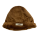 6–12 Months Baby Espresso Minky Beanie – Soft, Plush Brown Infant Hat with Cozy Lining

