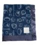 Sports-Themed Baby Blanket with Sketch-Style Sports Equipment, Soft Plush & Silky Navy Satin Trim – Cozy & Customizable Baby Gift by My Blanke.