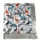 Multicolor Safari Print Tundra Minky Baby Blanket with Silver Satin Trim – Soft, Cozy & Customizable Baby Gift by My Blanke