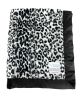 Luxe Jaguar Black and White Baby Blanket with Satin Border – Ultra Soft Minky | My Blankee