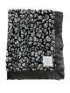 Leopard Black Luxe Baby Blanket with Satin Border – Ultra Soft Minky | My Blankee
