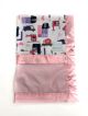 Hit The Road Pink Baby Blanket with Ultra-Soft Minky Fabric & Silky Satin Trim – Cozy & Customizable Baby Gift by My Blanke