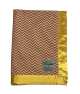 Mini Chevron Mango Minky Baby Blanket with ultra-soft fabric and silky satin trim – warm, cozy, and perfect for newborns and toddlers.