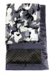 Grey Camouflage Charcoal Luxe Minky Dot Baby Blanket with Satin Border – My Blankee