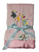 Personalized Party Animal Luxe Pink Receiving Blanket – Soft & Adorable Baby Blanket with Embroidered Animal Designs