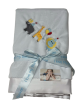 Personalized Party Animal Luxe White Receiving Blanket – Soft & Adorable Baby Blanket with Embroidered Animal Designs