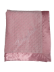 Light Pink Minky Dot Baby Blanket — Heather, Light Pink Thread — My Blankee