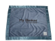 My Blankee by Luca Charles" embroidered in the center Solid Minky Thread Color Black #2150 Font Times New Roman