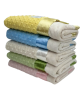 Soft ivory minky dot baby blankets with pastel satin trims in yellow, blue, green, and pink. Ultra-cozy, lightweight, and perfect for swaddling, stroller rides, and gifting. Ideal for newborns, infants, and baby showers."