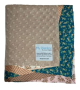 Minky Dot Tan Baby Blanket with Sofia Satin Border – Ultra-Soft and Made in the USA

