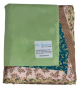 Minky Sage Green Baby Blanket with Sofia Satin Border – Soft, Cozy, and Made in the USA