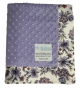 Minky Dot Lavender Baby Blanket with Lucy Satin Border – Soft, Cozy, and Made in the USA

