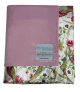  Minky Pink Baby Receiving Blanket with Antique Floral Satin Border – Ultra-Soft, Elegant & Perfect for Newborns & Baby Showers