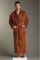 Luxurious Men Women classic robe in premium fabrics, featuring a plush feel, shawl collar deep pockets, and an adjustable belt.