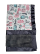 Safari Dreams Pink Charcoal Luxe Soft Baby Receiving Blanket Cozy and Customizable Baby Gift by My Blanke."