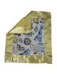 Safari Print Minky Security Lovey blanket with plush fabric & silky yellow satin trim – ultra-soft, cozy, perfect for babies & toddlers.

