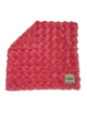 Soft Raspberry plush security blanket with textured minky fabric. Ultra-cozy, stylish, and perfect for babies and toddlers.