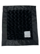 Black Luxe Rose Baby Security Blanket – Ultra-Soft Plush with Flat Satin Border & Personalized Embroidery Option
