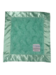 Mint Luxe Bella Baby Security Blanket – Ultra Soft Plush with Flat Satin Border Personalized Embroidery Option