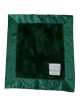 Emerald Green Luxe Bella Baby Security Blanket  – Ultra Soft Plush with Flat Satin Border Personalized Embroidery Option

