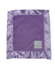 Soft Lavender Luxe Baby Security Blanket with Satin Trim, Plush on Both Sides, Personalized Option for Infants and Toddlers

