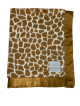 Giraffe Print Luxe Baby Blanket with Satin Border – Ultra Soft | My Blankee