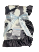 Camouflage Charcoal Luxe With Charcoal Satin Ruffle Baby Receiving Blanket – Soft, Stylish, and Cozy for Babies and Toddlers