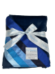Rainbow Cloud Blue Navy Luxe Stroller Baby Blanket