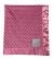 Minky Dot Rose Pink baby blanket with ultra-soft textured plush fabric and silky satin border, perfect for comforting babies and toddlers.