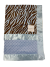 Zebra brown and blue Minky blanket with plush blue Minky dot back and silky satin trim. Ultra-soft, cozy, and stylish for all ages.