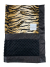 Tiger print Minky blanket with plush black Minky dot fabric and silky satin trim, ultra-soft and perfect for snuggling, nursery decor, and gifting.


