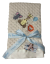 Personalized Baby Animal Minky Dot Cream Blanket – Soft & Adorable Baby Blanket with Embroidered Animal Designs