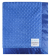 Minky Dot Electric Blue baby blanket with ultra-soft textured plush fabric and smooth satin border, perfect for babies and toddlers.