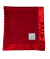 Minky Dot Red baby blanket with ultra-soft textured plush fabric and smooth satin border, perfect for cuddling babies and toddlers.