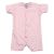 Pink Romper Short Sleeve Minky Dot