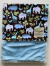Blue Zoology With Luxe Blue Receiving 30" X 45" Baby Blanket