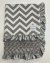 Chevron Silver Minky With Luxe Rose Silver Back Ruffle Baby Receiving Blanket – Soft, Stylish, and Perfect for Babies