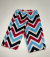 Chevron Red Multi Color Minky Pants 