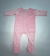 3–6 Month Pink Minky Footie Romper with Zipper – Soft Pima Cotton Lining, Full-Length Closure, and Footed for Cozy Baby Warmth

