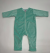 3–6 Months Mint Minky Baby Romper with Full-Length Zipper and Pima Cotton Lining