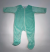 3–6 Month Mint Minky Footie Romper with Zipper and Pima Cotton Lining