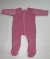 3–6 Months Rose Pink Minky Dot Baby Footie Romper with Full Zipper and Pima Cotton Lining