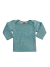 3–6 Months Long Sleeve Lap Tee in Aqua Minky Dot with 100% Pima Cotton Jersey Lining