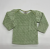 3–6 Months Long Sleeve Lap Tee in Sage Green Minky Dot with 100% Pima Cotton Jersey Lining