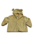 6–12 Months baby hooded jacket in luxe yellow minky. Soft, warm, and lined for cozy comfort during chilly weather or outings.

