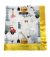 Soft Construction-Themed Baby Blanket with Cranes & Trucks, Featuring Plush Yellow Minky Fabric & Satin Trim – Perfect for Snuggles & Personalization