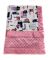 Cityscape Print Minky Baby Blanket with Pink Dimple Minky & Satin Trim – Soft, Cozy & Customizable Baby Gift by My Blanke.