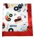 Construction-Themed Baby Blanket Featuring Trucks, Tractors & Diggers with Soft Plush Fabric & Red Satin Trim – Perfect for Snuggles & Gifting