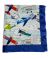 Airplane-Themed Baby Blanket with Fun Aviation Print & Royal Blue Satin Trim – Soft, Cozy & Customizable for Babies & Toddlers by My Blanke.