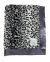 Snow Leopard Print Baby Blanket with Charcoal Satin Border – Ultra Soft | My Blankee